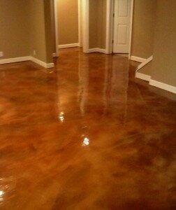 Concrete stain flooring